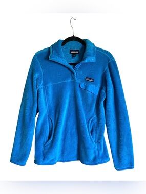 Women’s PATAGONIE Blue 1/4 Snap Pullover Sweater Size M